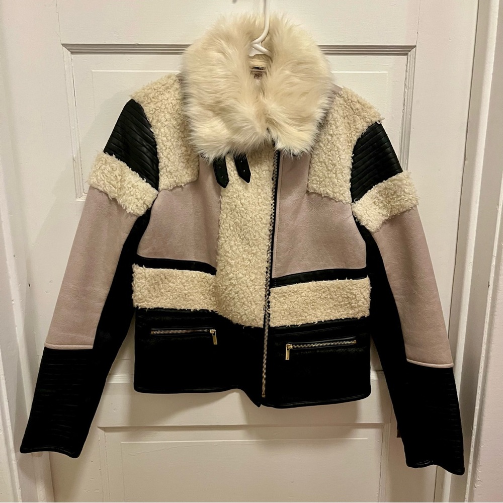 Supertrash Sherpa Leather Jacket